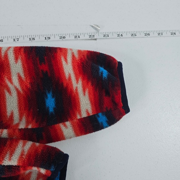 Patagonia Synchilla Snap-T Fleece Pullover Red Southwestern Tribal 25455 FA15 - Picture 5 of 9